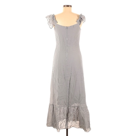 Reformation Butterfly Flutter Sleeve Off Shoulder Ruffle Hem Maxi Dress, Size 8 - Picture 7 of 14